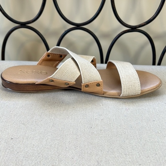 New! XOXO Baruch slide on flat strap sandals size 10 - Picture 7 of 12
